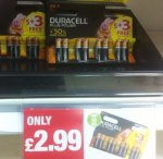 8 pack Duracell plus+ AA batteries, 50% more power (premier Colne)