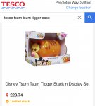 Tsum Tsum Tigger Stack ‘n Display Set - Price Glitch - x2