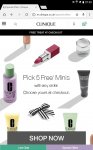 Five Free Deluxe Minis, Free Delivery with ANY Order