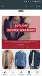 ASOS 30% off winter clothes ladies and mens