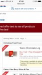 Tesco chocolate log