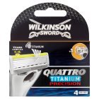 Wilkinson Sword Quattro Titanium Precision Blades x4