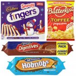 Tesco Biscuit/Crisp/Popcorn Deals - Cadbury Snowy Fingers 230g £1.25, Mcvities Chocolate Hobnobs 431g £1.14, Mcvities Milk Chocolate Digestives 500g £1.14, Butterkist Popcorn 74p, Ryvita Cracker 175g 62p, Fruit-Tella 4 Pack 59p, Walkers Sensations £1
