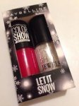 Maybelline Colour Show 2 nail polish Xmas Let It Snow gift set 99p saarahs-shop