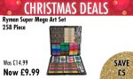 Ryman 258 Piece Mega Art Set - £9.99
