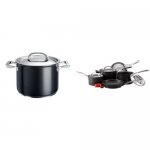 Circulon Infinite Hard Anodised Stockpot, 7.6 Litre - 24 cm + Circulon Infinite Hard Anodised Cookware Set - 5 Piece