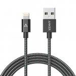 iPhone Charger, Anker 6ft Nylon Braided USB iPhone Cable with Lightning Connector [Apple MFi Certified]
