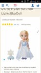 Disney Frozen Northern Lights Elsa doll