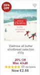 Waitrose all butter shortbread selection 450g with MyPicks