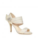 No. 1 Jenny Packham Ivory diamante sash high sandals, 70% off, size 5,6,7,8