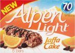 Alpen Light Jaffa Cake Cereal Bars (5 x 19g)