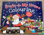 Santa is coming to my house colouring book