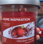 Yankee Candle Home Inspirations - selected Christmas candles £6 each at Tesco and still Now 3 for 2 so if you buy 3). nice stocking filler