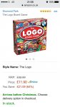 The logo board game &pound;11.90 (Prime or &pound;16.65)