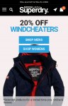 Superdry 20% Off Selected Windcheaters and Polo Shirts (FREE NEXT DAY DELIVERY/C&C)