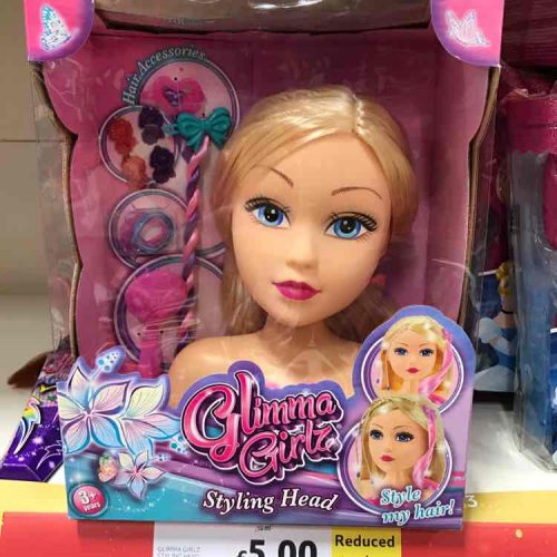 tesco barbie styling head