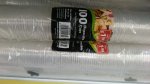 100 disposable plastic cups bargain