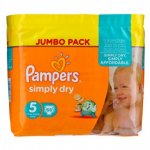 Pampers Simply Dry Size 5 Nappies 66 Pack