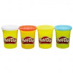 Play-Doh 14073 Assortment Colour Classic Tubs (Pack of 4)
