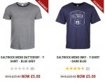 £25 Saltrock T-shirts £25 Saltrock T-shirts (others starting from £1.50 free delivery over £30 or C&C) w/ code