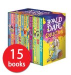 Roald Dahl 15 book box set, book people with code