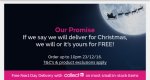 Christmas delivery promise @ VERY or get it free (Order up until 10pm 23rd December)