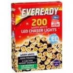 200 Warm White / Cool White LED Outdoor Christmas Lights - Mains Powered