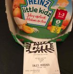 Heinz Apricot Chicken with Rice Baby Food 230g scanning in