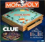 Wood Monopoly and Cluedo Compendium Board Game