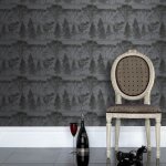 Secret sale - Mirage charcoal wallpaper Toile gold wallpaper more in post all free express delivery today 21/12