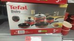 TEFAL bistro 5 piece set of pots and pans