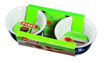 Pyrex 9 cm 2-Piece Stoneware Impressions Ramekin Set, Blue