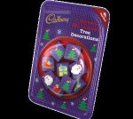 Pack of 9 Cadbury Chocolate Christmas Tree Decorations-3 packs