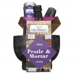 Indian Pestle & Mortar Gift Set was 12 @ tesco C&C Granite pestle & mortar + Comes with 45ml cumin infused sunflower oil and 35g of black peppercorns
