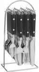 24 Piece Hanging Cutlery Set - Jet Black Other colours available: Buy 2 Get 1 Free