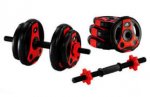 Adidas Dumbell Set - 20kg - Black and Red