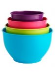 4 Piece Coloured Mixing Bowls C&C