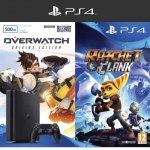 PS4 (500GB) Ratchet & Clank + Overwatch (Origins Edition) + Now TV Sky Cinema 2 Month Pass