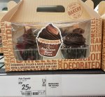 2 Large Irish Cream Liquer Cupcakes