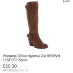 Womens Office Brown boots