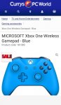 Buy MICROSOFT Xbox One Wireless Gamepad - Blue /Black / White | Free Delivery | Currys - £34.99