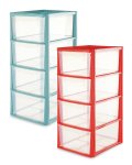 Coloured 4 Drawer Storage Tower 36 x 29 x 63cm @ Aldi (free delivery or on 29th Dec)