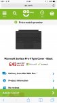Microsoft Surface Pro 4 Type Cover - Black £43.00 @ AO.com