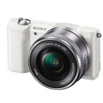 Sony A5000 Compact System Camera in White + 16-50mm Lens