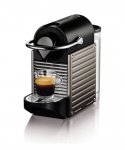 Nespresso XN300540 Pixie Coffee Machine by Krups (Titanium) + free &pound;45 Nespresso club voucher