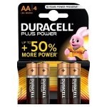 Duracell Plus Power AA Batteries 4 Pack