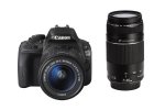 Canon 100D 18Mp Camera with Twin Lens Kit 18-55mm STM & 75-300mm with Canon cashback