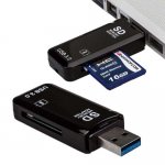 7dayshop USB 3.0 High Speed Single Slot SD SDHC SDXC Multi Memory Card Reader Adapter
