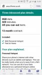 8gb 4g data 600 min unlimited texts £156.00 @ Three