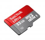 SanDisk Ultra Micro SDHC + SD Adaptor 32GB 80MB/s Class 10 or 64GB £15.20
